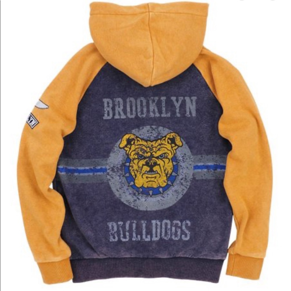 BUTTER-SUPERSOFT Boys Hoodie Brooklyn BullDogs NWT!!  Size 5 🐶